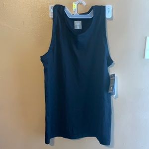 Athleta RENEW CYA RIBBED TANK black NWT XL